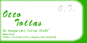 otto tollas business card